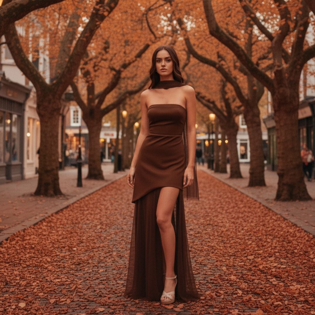 Sofistike Şıklığın Yeni Yüzü Kahverengi Abiye Elbiseler