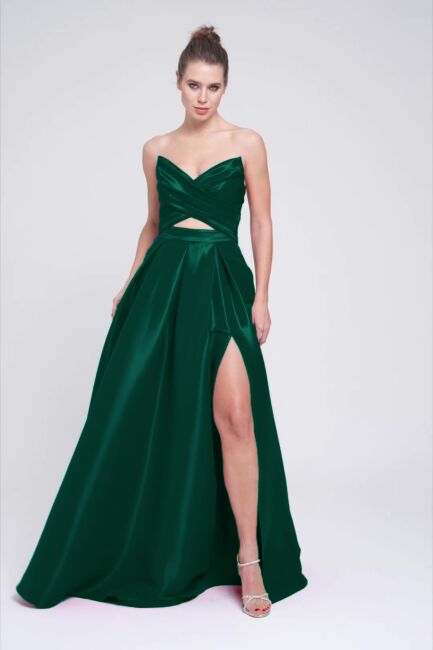 GREEN POINT -DEK DEKOLTE TAFTA Dress Dress 50 