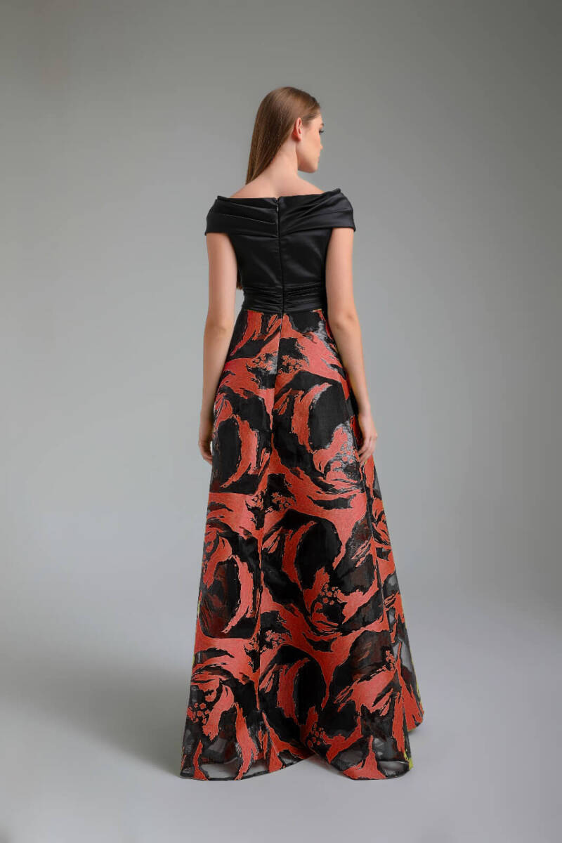 Large size with bright patterned with tile boat collar slits 77 - 3