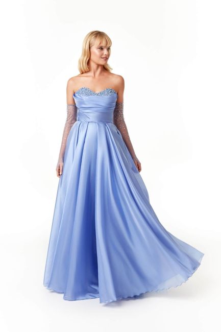 Royal blue strapless - 1