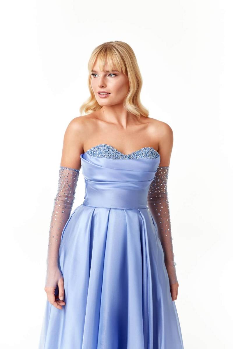 Royal blue strapless - 2